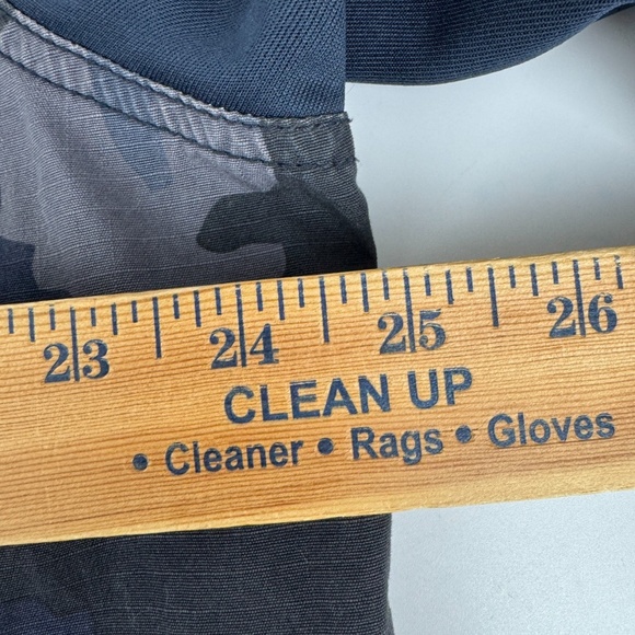 Nike NSW Sportswear Mens Size XL Blue Camo Snap Military Style Jacket - Picture 6 of 12